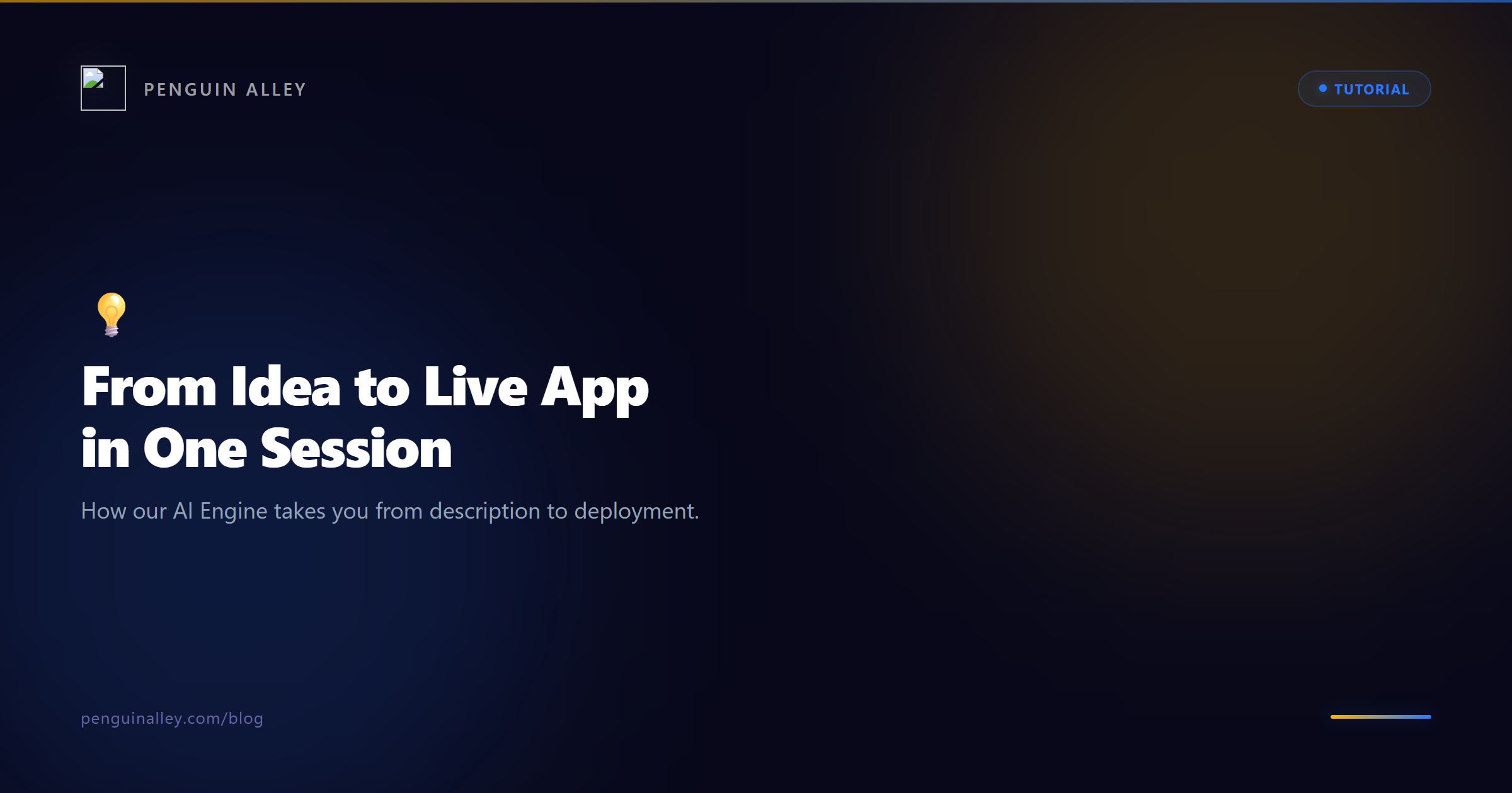 From Idea to Live App in One Session