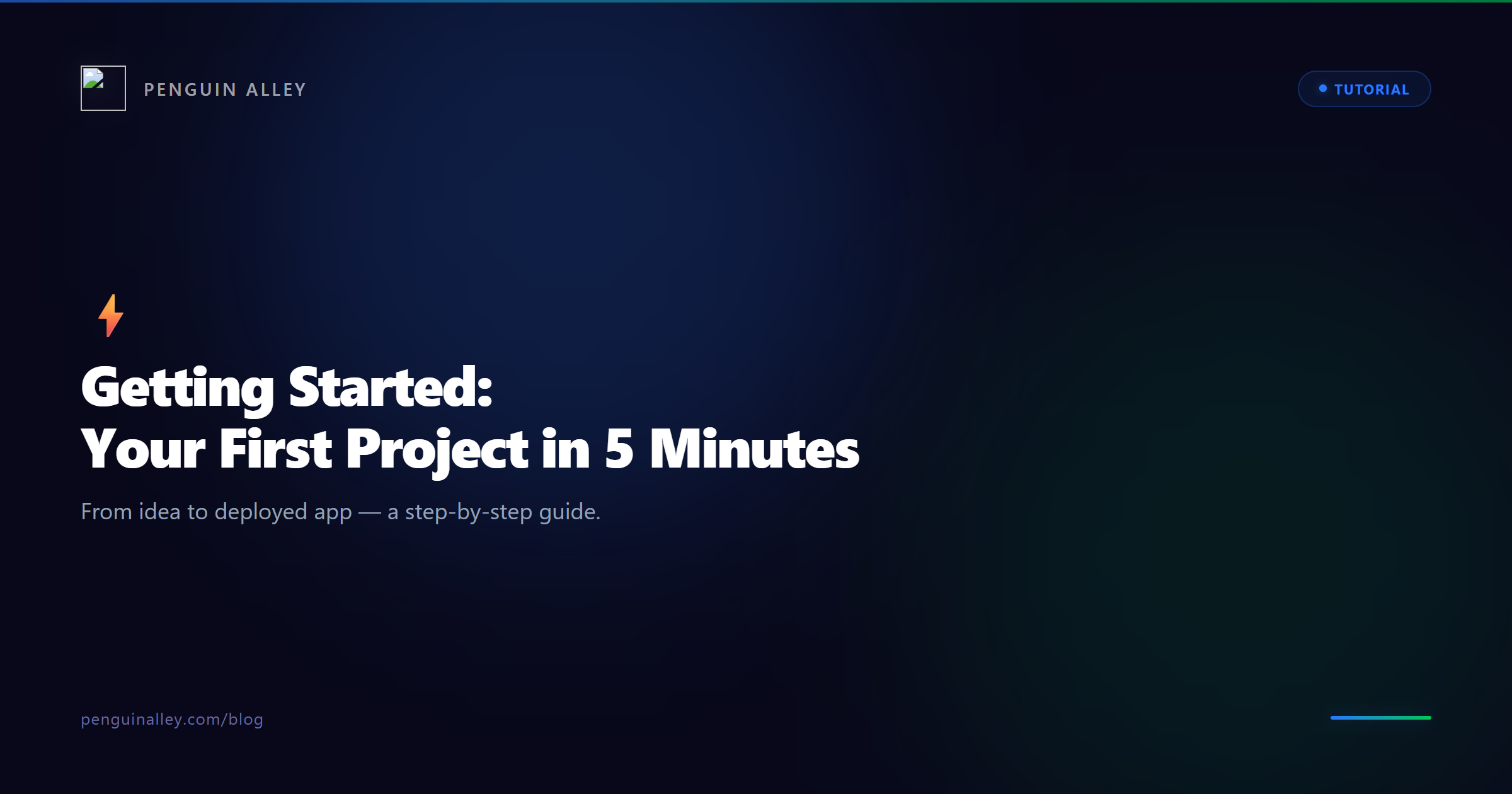 Getting Started: Your First Project in 5 Minutes