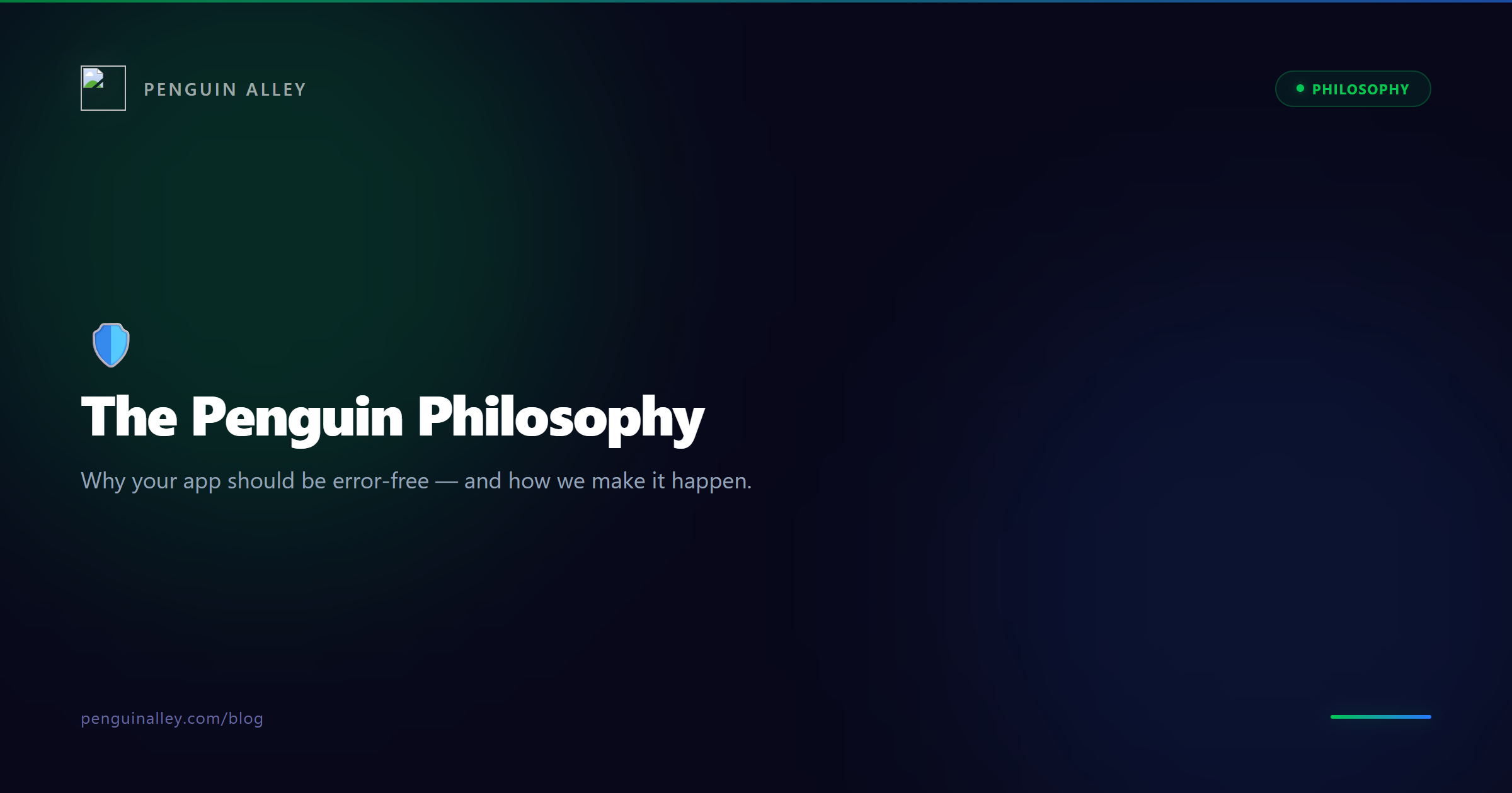 The Penguin Philosophy: Why Your App Should Be Error-Free